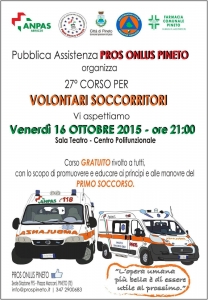CORSO VOLONTARI SOCCORRITORI